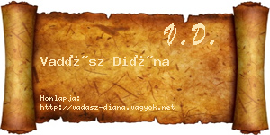 Vadász Diána névjegykártya